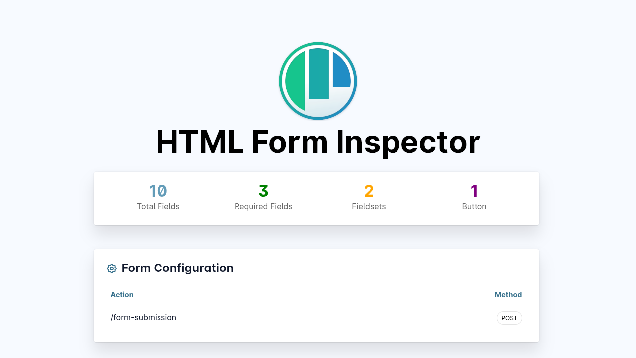 The HTML Form Inspector