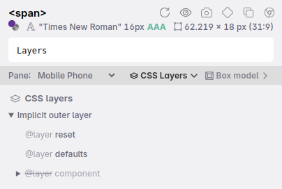 Cascade layer overview